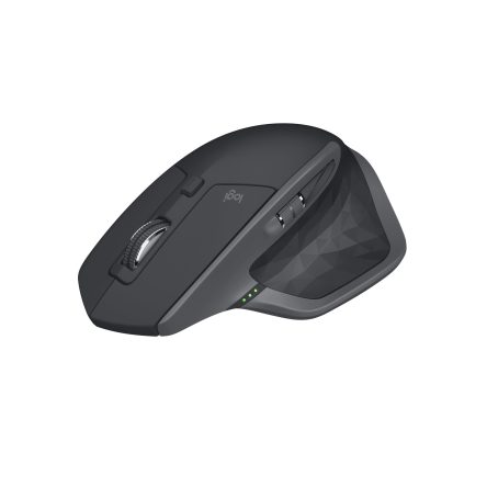 Logitech MX Master 2S Wireless Mouse, Multi-Device, Bluetooth or 2.4GHz Wireless with USB Unifying Receiver, 4000 DPI Any Surface Tracking, 7 Buttons, Fast Rechargeable, Laptop/PC/Mac/iPad OS – Black