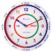 Ravel Children’s 25cm Time Teacher Wall Clock – White